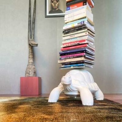 Qeeboo Turtle Carry Bookcase in White, Grey or Black