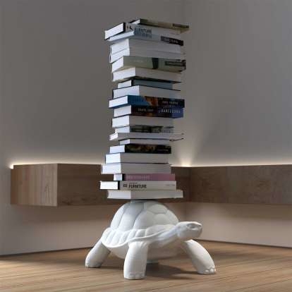 Qeeboo Turtle Carry Bookcase in White, Grey or Black