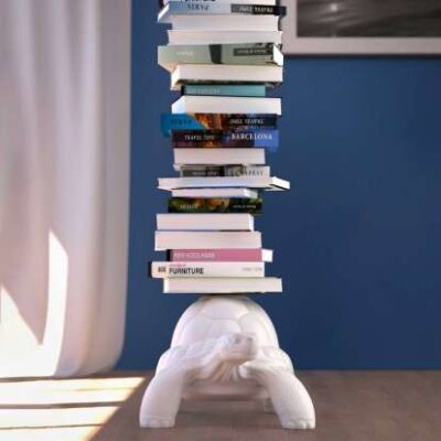 Qeeboo Turtle Carry Bookcase in White, Grey or Black