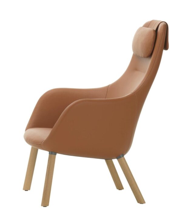 Vitra HAL Armchair Lounge Chair in Leather or Fabric Optional Ottoman