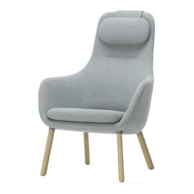 Vitra HAL Armchair Lounge Chair in Leather or Fabric Optional Ottoman