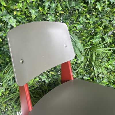 Vitra Standard SP Chair, Solid Wood, Japanese Red & Basalt, Ex Display