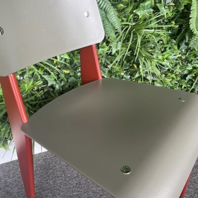 Vitra Standard SP Chair, Solid Wood, Japanese Red & Basalt, Ex Display