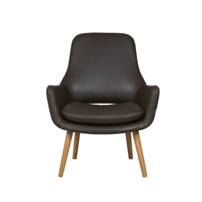 Furninova Bowery Armchair Longue Chair in Fabric or Leather-73053