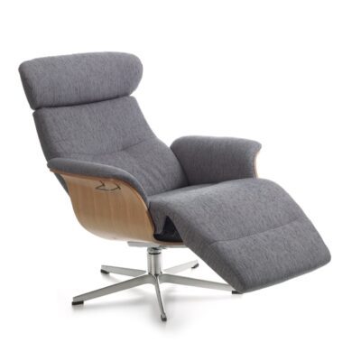 Conform Timeout with Built-in Footrest Chair Lounge Chair Swivel Base in Fabric or Leather-72523