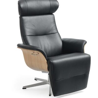 Conform Timeout with Built-in Footrest Chair Lounge Chair Swivel Base in Fabric or Leather-72525