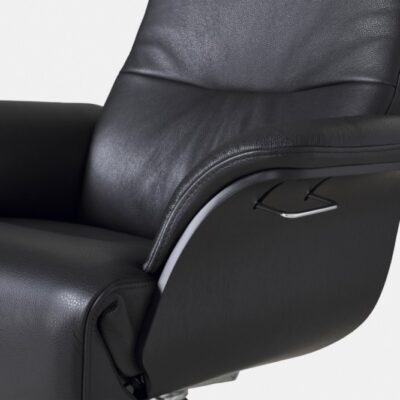 Conform Timeout with Built-in Footrest Chair Lounge Chair Swivel Base in Fabric or Leather-72518