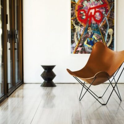 Cuero Butterfly Chair in Leather