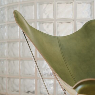 Cuero Butterfly Chair in Leather