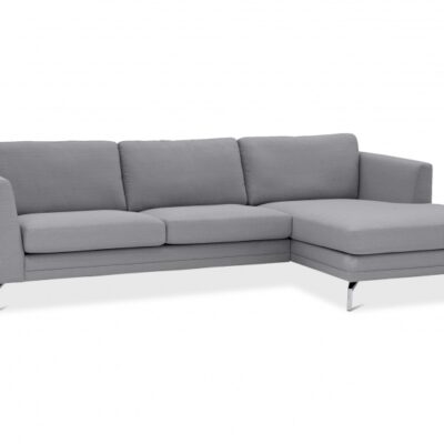 Furninova Broadway 2.5 Seater Chaise Longue Sofa in Fabric or Leather-72552