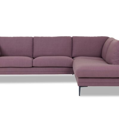 Furninova Broadway 2.5 Seater Chaise Longue Sofa in Fabric or Leather-72553