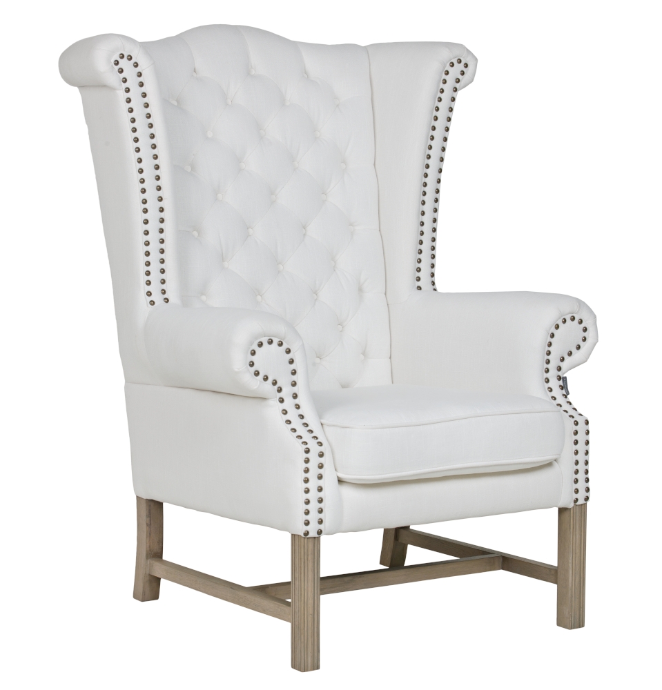 Furninova Crown Armchair Longue Chair in Fabric or Leather