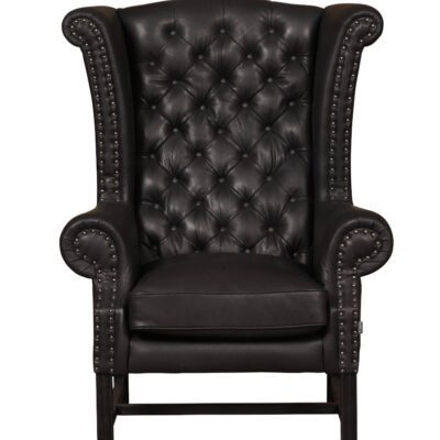 Furninova Crown Armchair Longue Chair in Fabric or Leather