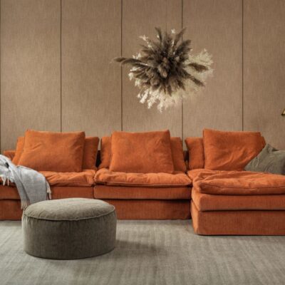 Furninova Sake 3 Seater Sofa in Fabric or Leather-0