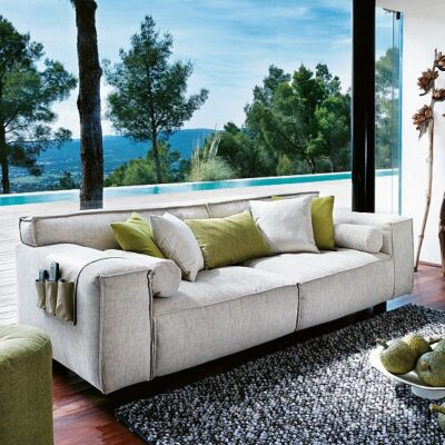 Furninova Vesta 2 Seater Sofa in Fabric or Leather-0