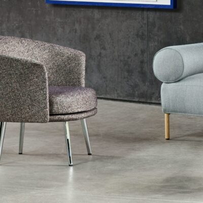 Hay Dorso Armchair Lounge Chair in Fabric and Leather