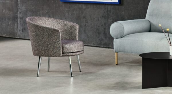 Hay Dorso Armchair Lounge Chair in Fabric and Leather