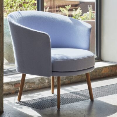 Hay Dorso Armchair Lounge Chair in Fabric and Leather