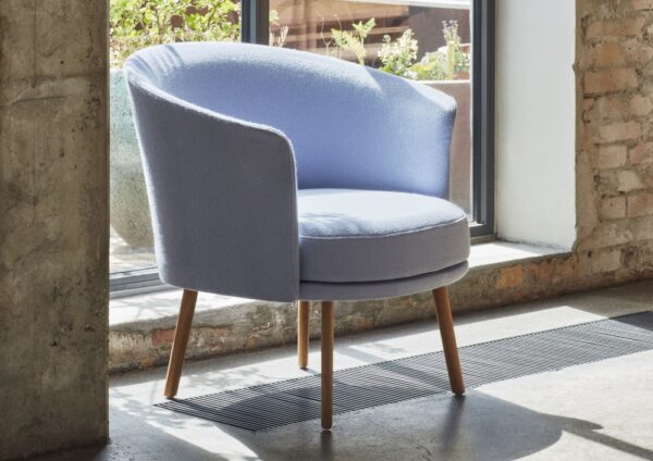 Hay Dorso Armchair Lounge Chair in Fabric and Leather