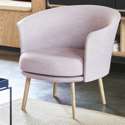 Hay Dorso Armchair Lounge Chair in Fabric and Leather