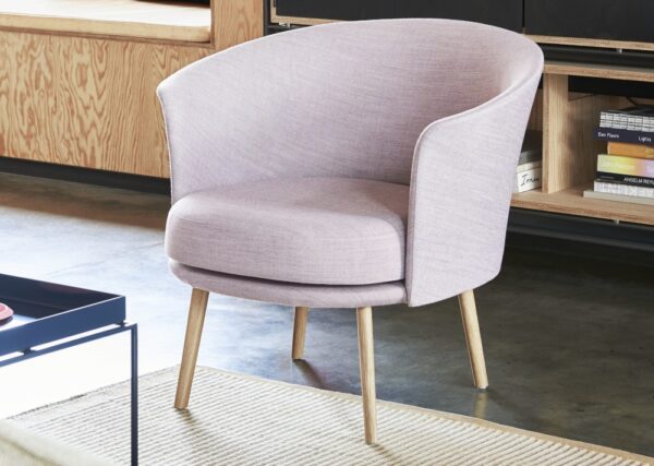 Hay Dorso Armchair Lounge Chair in Fabric and Leather