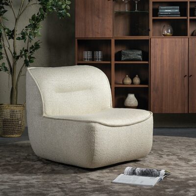 Furninova Gorm Armchair Longue Chair in Fabric or Leather-0