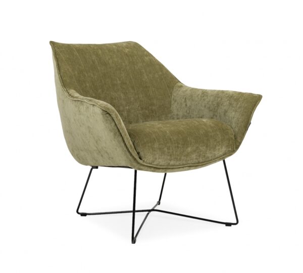 Furninova Egon Armchair Longue Chair in Fabric or Leather-72767