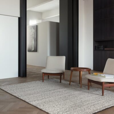 Ligne Pure Rugs Solid Handwoven Carpet 100% Wool