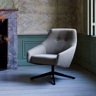 Montis Puk Low Armchair Lounge Chair in Fabric or Leather-72701