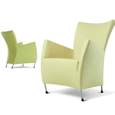 Montis Windy Armchair Lounge Chair in Fabric or Leather