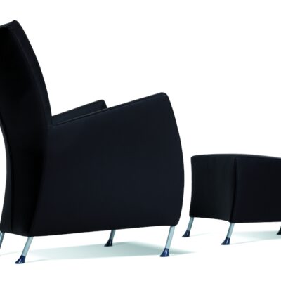 Montis Windy Armchair Lounge Chair in Fabric or Leather