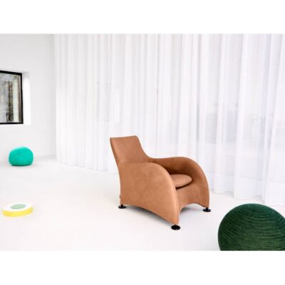 Montis Loge Armchair Lounge Chair with Optional Footstool Ottoman