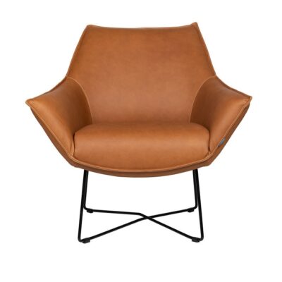 Furninova Egon Armchair Longue Chair in Fabric or Leather-72766