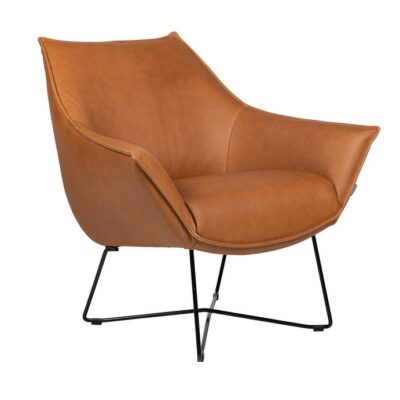 Furninova Egon Armchair Longue Chair in Fabric or Leather-72769