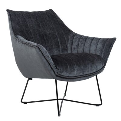 Furninova Egon Armchair Longue Chair in Fabric or Leather-72770