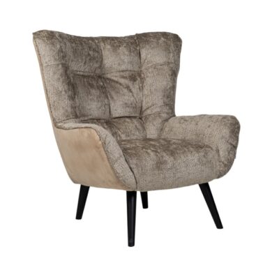 Furninova Jolyn Armchair Longue Chair in Fabric or Leather -72891