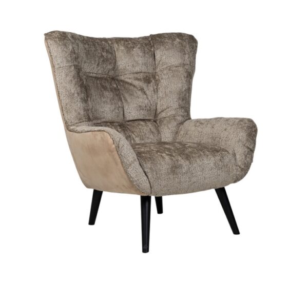 Furninova Jolyn Armchair Longue Chair in Fabric or Leather -72891