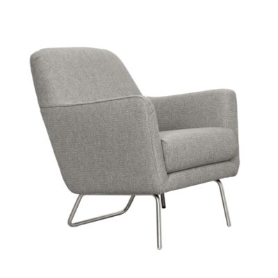 Furninova Lafayette Low Armchair Longue Chair in Fabric or Leather-0