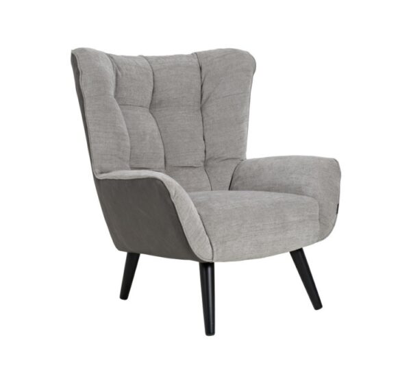 Furninova Jolyn Armchair Longue Chair in Fabric or Leather -0