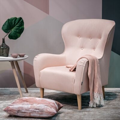 Furninova Ellen Armchair Longue Chair in Fabric or Leather-0