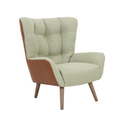 Furninova Jolyn Armchair Longue Chair in Fabric or Leather -72899