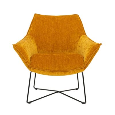 Furninova Egon Armchair Longue Chair in Fabric or Leather-72773