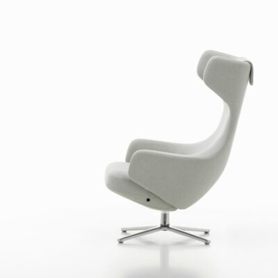 Vitra Grand Repos Armchair Lounge Chair in Leather or Fabric Optional Ottoman or Panchina