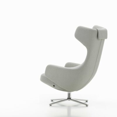 Vitra Grand Repos Armchair Lounge Chair in Leather or Fabric Optional Ottoman or Panchina