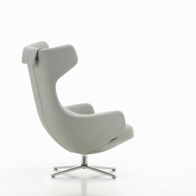 Vitra Grand Repos Armchair Lounge Chair in Leather or Fabric Optional Ottoman or Panchina