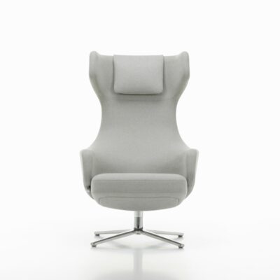 Vitra Grand Repos Armchair Lounge Chair in Leather or Fabric Optional Ottoman or Panchina