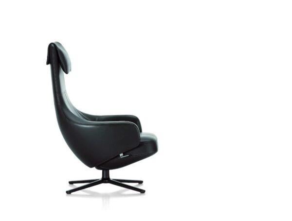 Vitra Repos Lounge Chair in Leather or Fabric with Ottoman or Panchina