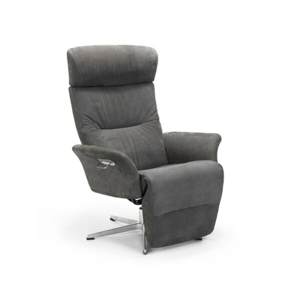 Conform Master Armchair with Footrest Lounge Chair Swivel Base in Fabric or Leather-73816