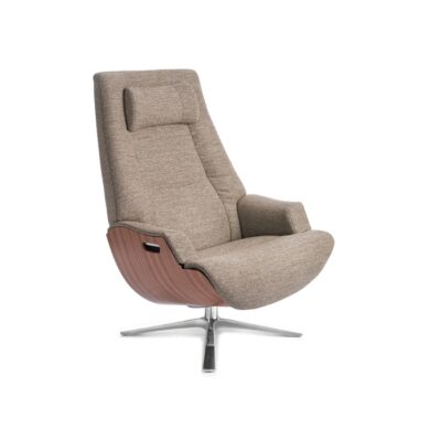 Conform Partner Armchair Lounge Chair Swivel Base in Fabric or Leather-74031