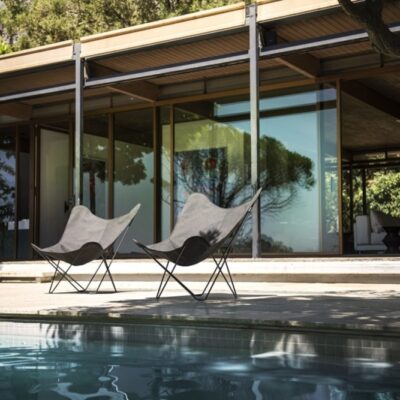 Cuero Butterfly Chair Outdoor